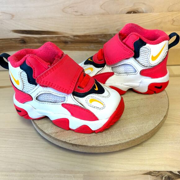 NIKE Speed Turf Leather Baby Toddler Unisex Red Orbit 5C - Picture 2 of 9